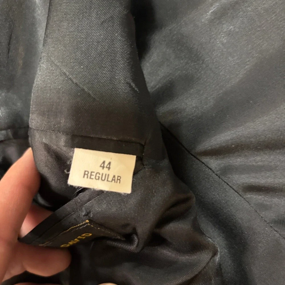 Nathan David Mens 44 Regular Gray 100%‎ Pure Cashmere 3 Button Blazer Sport Coat